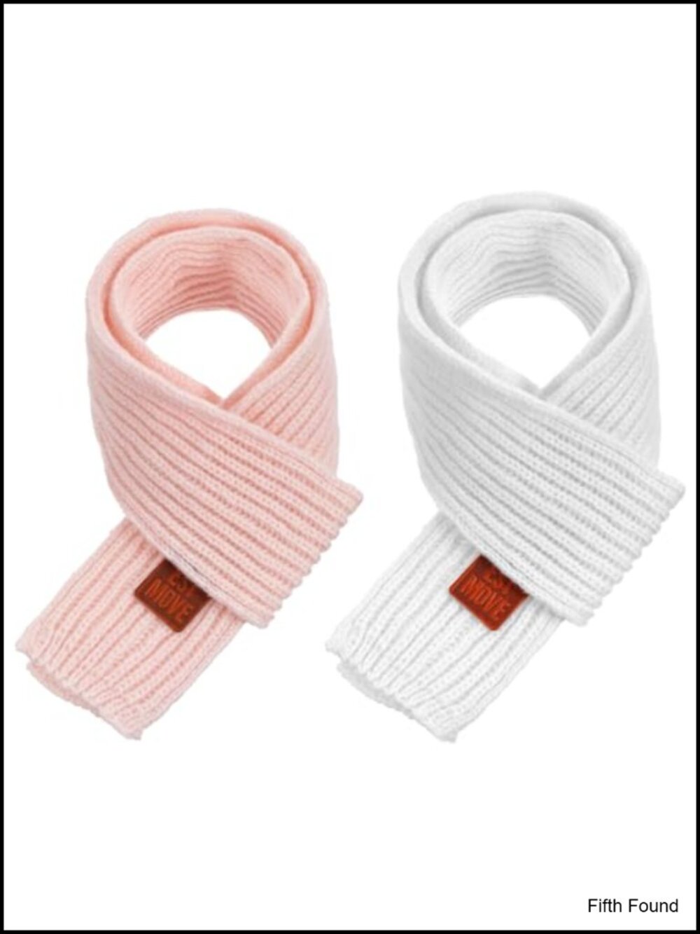Kids Winter Knit Scarves Soft Acrylic Neck Warmer 2 Pack Boys Girls